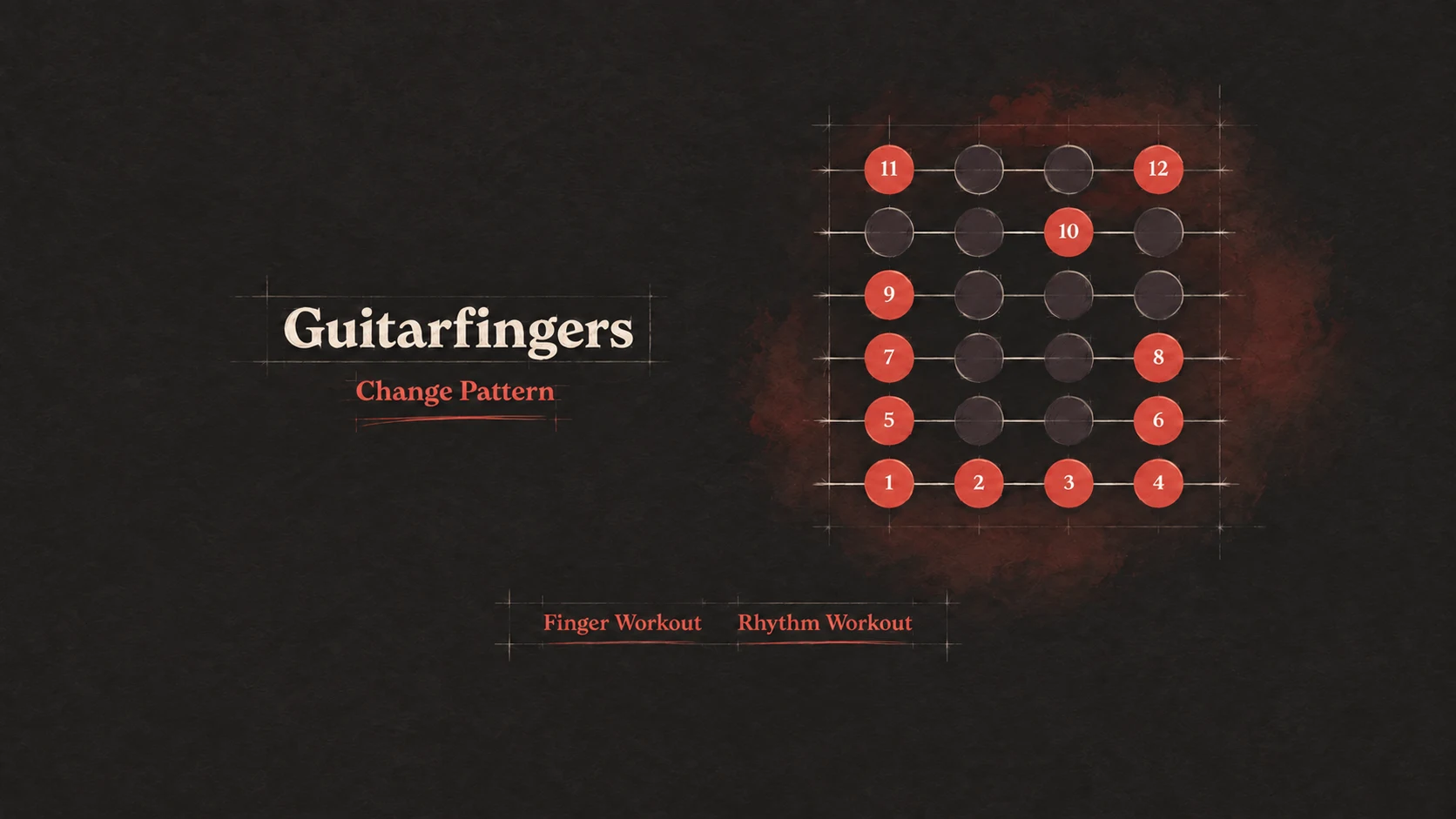 Guitar Fingers interface concept